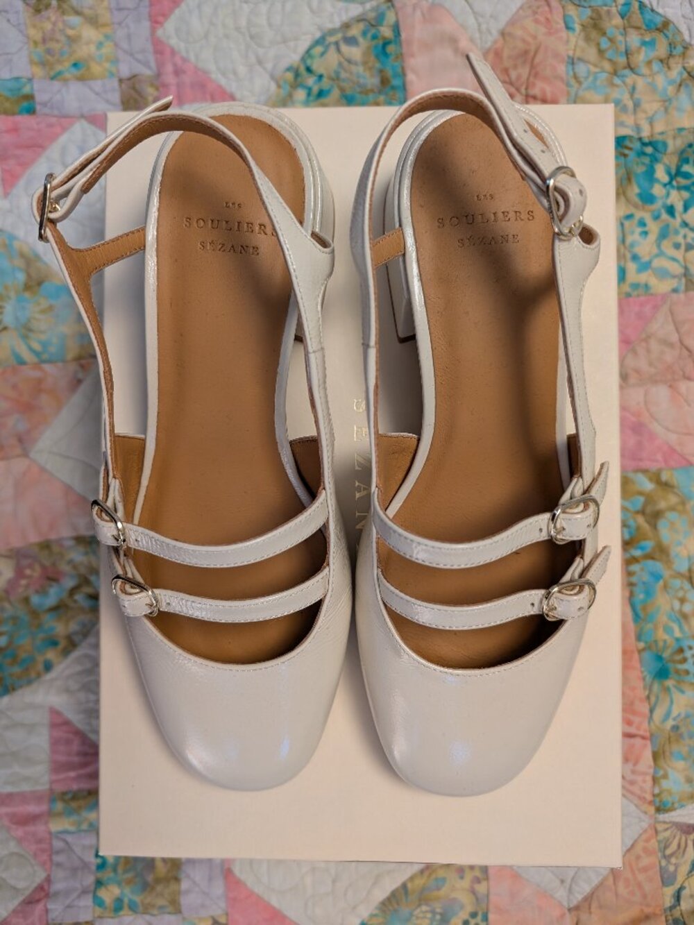 Sezane Paula Babies White Lacquer - Size 6